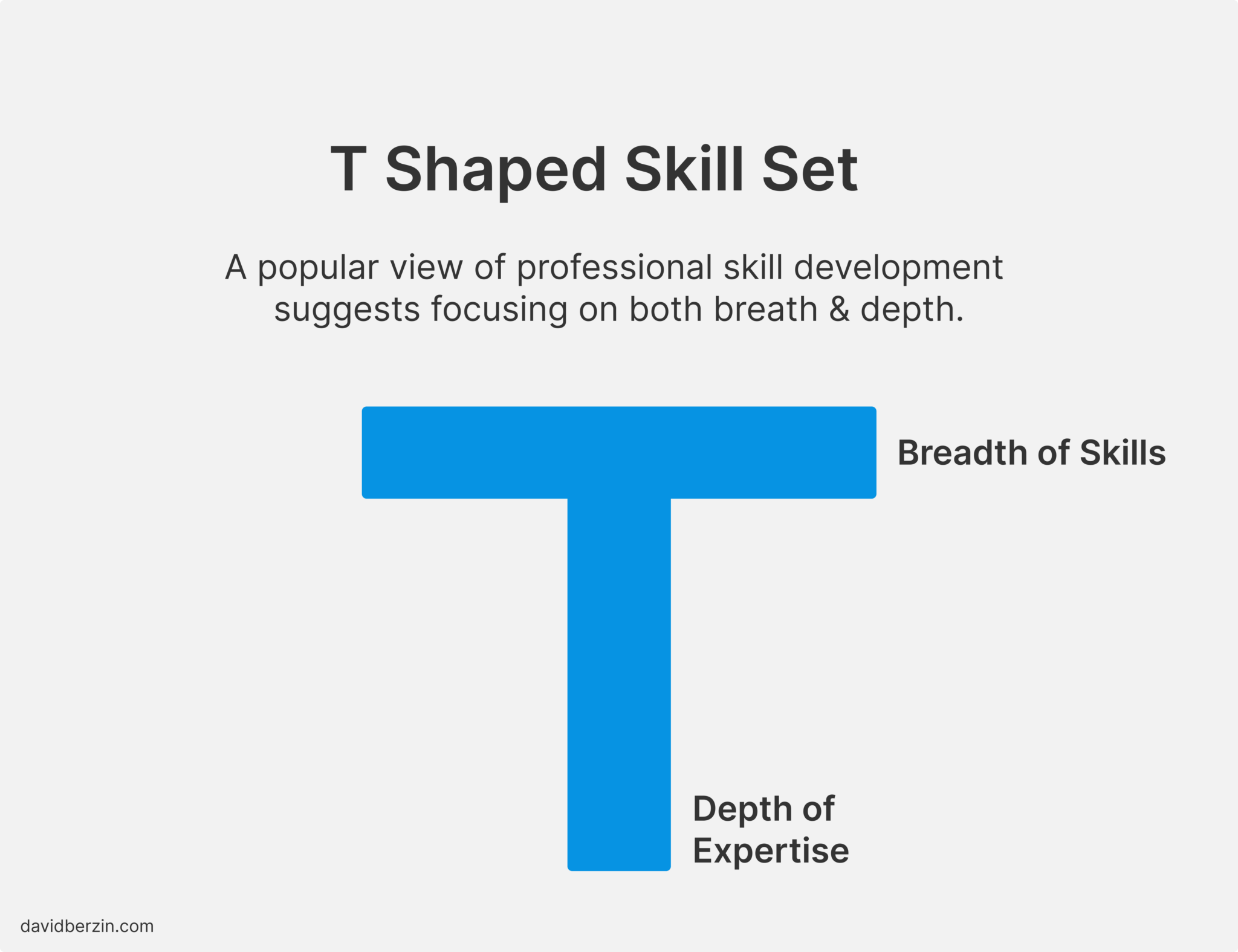 T-shaped skill set diagram