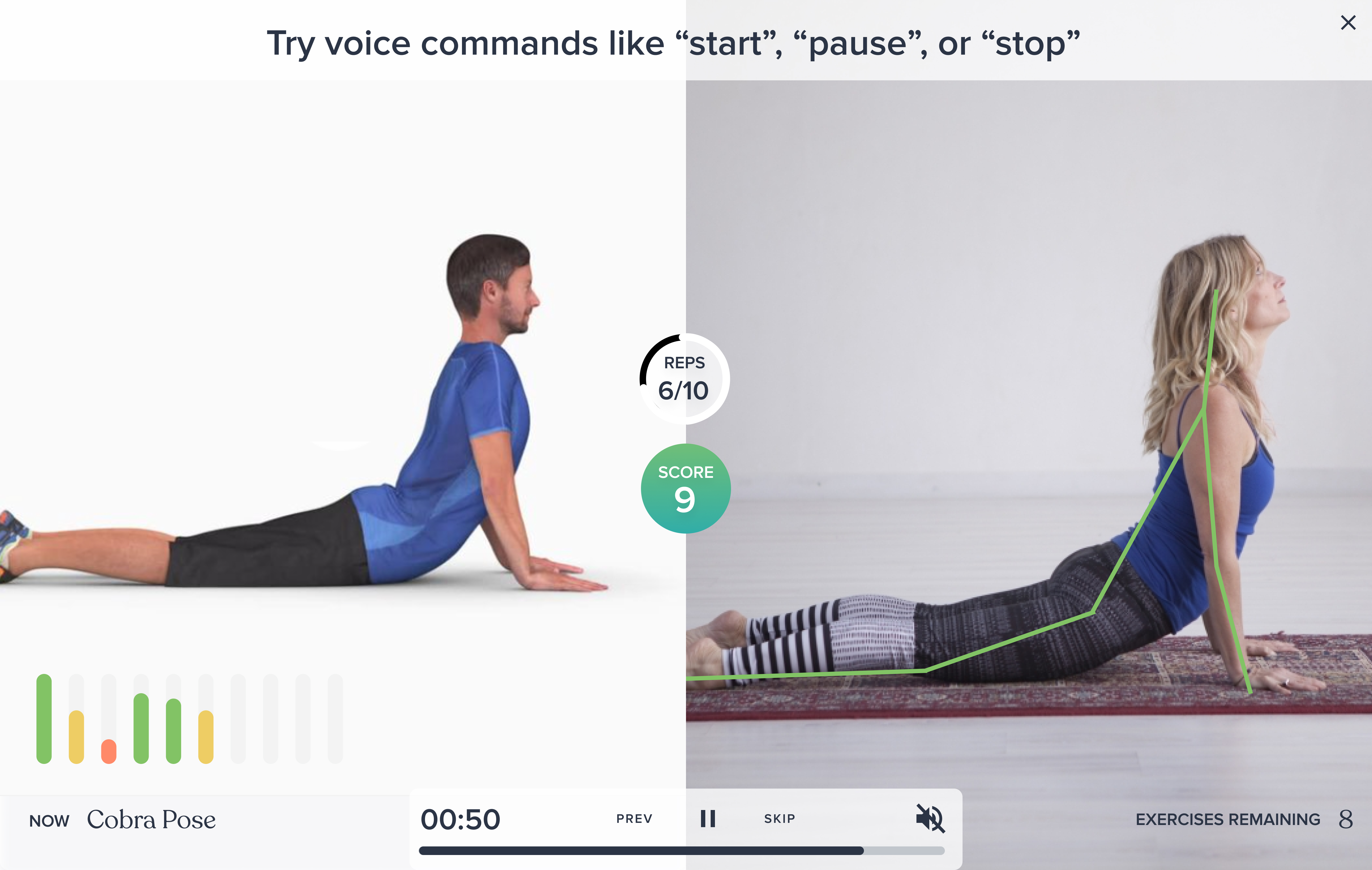 Vori Health's computer vision physical therapy experience.